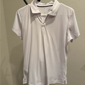 Slazenger White Golf Tennis Athletic Polo Shirt Size M